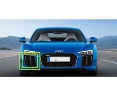 VAG Naujas originalus AUDI R8 16-18 priekinis bamperis dešinysis oro kanalo groteles 4S0807684A3FZ