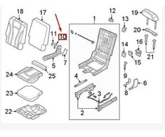 VAG Naujas originalus Audi rankena 4M08832524PK OEM