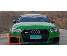 VAG Naujas originalus AUDI RS3 priekinis bamperis apatinis dešinysis oro ventiliacijos groteles juodas 8V5807682QT94