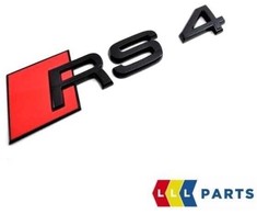VAG NAUJAS ORIGINALUS AUDI RS4 2018- GALINIS BAGAŽO DANGTIS Juodas RS4 ŽENKLAS EMBLEMA 8W9853740T94