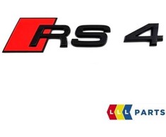 VAG NAUJAS ORIGINALUS AUDI RS4 2018- GALINIS BAGAŽO DANGTIS Juodas RS4 ŽENKLAS EMBLEMA 8W9853740T94