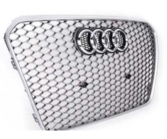 VAG Naujas originalus Audi RS5 priekinis bamperio centrinis groteles aliuminis matinė 8T0853651JMOJ OEM