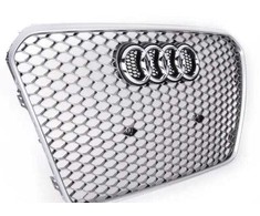 VAG Naujas originalus Audi RS5 priekinis bamperio centrinis groteles aliuminis matinė 8T0853651JMOJ OEM