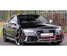 VAG NAUJAS ORIGINALUS AUDI RS7 14-17 K/S KAIRĖS PRIEKINĖS BAMPERIO APATINĖS GROTELIŲ APDAILA