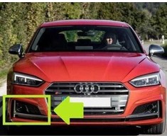 VAG NAUJAS ORIGINALUS AUDI S5 2017-2018 PRIEKINIS BAMPERIS DEŠINIS RŪKO GROTELĖ 8W6807682L RU6