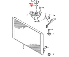 VAG Naujas originalus Audi sandarinis žiedas 1H0121687A / 1H0-121-687-A OEM