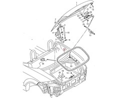 VAG Naujas originalus Audi TT RS TT S TT kupė kabrioletas sandariklis 8J7827705A OEM