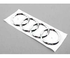 VAG Naujas originalus AUDI žiedų \"AUDI\" emblemos ženkliukas galiniam bagažinei 8T0853742B 2ZZ OEM