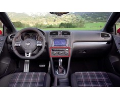VAG Naujas originalus VOLKSWAGEN GOLF CABRIO ekranas apdaila - juoda 5K0858069M1QB OEM
