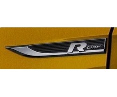 VAG Naujas originalus VOLKSWAGEN Golf R Line sparno emblema dešinė 5G0853688AQFOD OEM