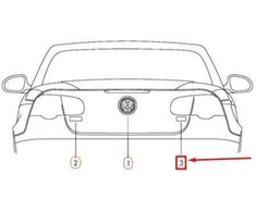 VAG NAUJAS ORIGINALUS VOLKSWAGEN VW EOS GALINIS 2.0 TDI EMBLEMA ŽENKLAS 5K0853675Q739