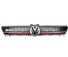 VAG NAUJAS ORIGINALUS VW GOLF GTI MK7 2013-2016 PRIEKINIS VIRŠUTINIS CENTRINIS GROTELĖS Juodas 5G0853651AJ