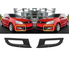 VAG NAUJAS ORIGINALUS VW POLO 10-14 PRIEKINIS BUFERIS KAIRĖS PUSĖS DIENOS ŠVIESOS APDAILA 6R0853665D 9B9
