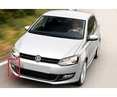 VAG NAUJAS ORIGINALUS VW POLO 10-14 PRIEKINIS BUFERIS DEŠINĖS PUSĖS DIENOS ŠVIESOS APDAILA 6R0853666D 9B9