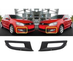 VAG NAUJAS ORIGINALUS VW POLO 10-14 PRIEKINIS BUFERIS KAIRĖS PUSĖS DIENOS ŠVIESOS APDAILA 6R0853665D 9B9