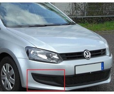 VAG NAUJAS ORIGINALUS VW POLO 10-14 PRIEKINIS BUFERIS DEŠINĖS PUSĖS GROTELIŲ APDAILA JUODA 6R0853666C 9B9