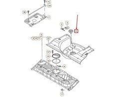 VAG NAUJAS ORIGINALUS VW POLO FOX SKODA RAPID BAGAŽO ATSARGINIO RATO Tvirtinimo VARŽTAS 6Q0803899A