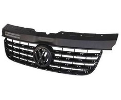 VAG Naujas originalus VW Transporter 03-10 priekinis centrinis groteles satino juodos spalvos 7H5853653 OEM