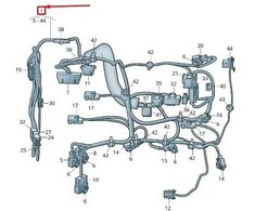 VAG NAUJAS VW TOUAREG 7P PRIEKINIS DEŠINIS SĖDYNĖS RĖMO LAIDŲ RINKINYS RHD 7P6971364BB ORIGINALUS