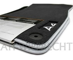 VAG NAUJOS ORIGINALIOS AUDI A4 01-09 PRIEKINĖS PREMIUM JUODOS TEKSTILĖS GRINDŲ MATS LHD 8E1061275P