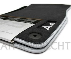 VAG NAUJOS ORIGINALIOS AUDI A4 01-09 PRIEKINĖS PREMIUM JUODOS TEKSTILĖS GRINDŲ MATS LHD 8E1061275P