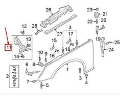 VAG OEM AUDI A4 B9 PRIEKINE DEŠINĖS KAPOTĖS STIPRINIMO JUOSTA 8W0821136C ORIGINALI