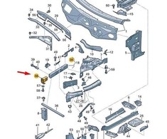 VAG OEM AUDI Q7 4M PRIEKINE KAIŠTIS 4M0805109G ORIGINALUS
