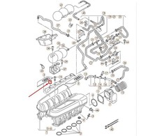 VAG OEM AUDI R8 42 ĮSIURBIMO MANIFOLDAS DANGTELIS 07L133920E ORIGINALUS