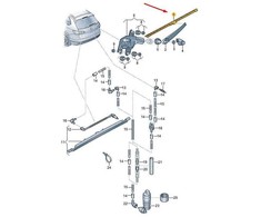 VAG OEM VW TOUAREG CR GALINIS DANGTIS AERODINAMINIS VALYTUVAS 760955427 NAUJAS