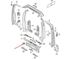 VAG OEM VW TRANSPORTER T5 GALINIS KRYŽMĖS NARYS 7E0814293A ORIGINALUS