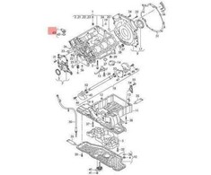 VAG ORIGINAL Dangtelis OE AUDI VW Audi A4 Avant S4 A5 S5 Kabriolet 059121155BK