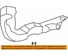 VAG ORIGINAL Gidas skyrius kairėje OEM AUDI Audi A3 Cabriolet 8V5807183