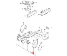VAG ORIGINAL Trim dešinysis vidinis OEM VW Jetta 162 163 5C6857602