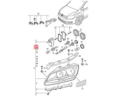VAG Originali dangtelio kepurė VW Golf R32 GTI Rabbit Jetta Variant 1K1 1K2 1K5 1K6941627A