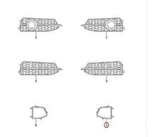 VAG Originali dangtelis kairėje AUDI A6 Allroad Qu. Quattro 4G0807245E