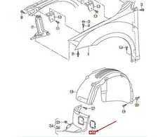 VAG Originali dangtelis kairėje priekyje VW E-Golf Golf R32 Gti Rabbit 5G0805983A