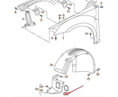 VAG Originali dangtelis kairėje priekyje VW E-Golf Golf R32 Gti Rabbit 5G0805983A