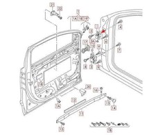 VAG Originali durų vyrių Audi 4L0831401B