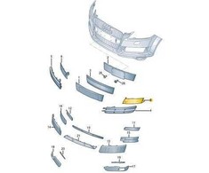 VAG Originali juoda dangtelis AUDI Audi Q7 4L 4L08071513FZ
