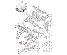 VAG Originali laikiklis dešinės pusės žibintui VW Caddy Touran 1T0803400
