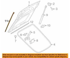 VAG Originali sandarinimo guma kairėje gale AUDI Audi Ttrs kupė kabrioletas Tt Tts 8J8827359