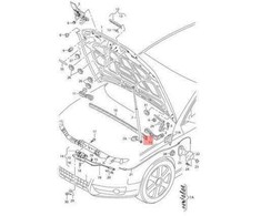 VAG Originali sandarinimo tarpinė AUDI A4 Allroad Quattro Avant S4 A4l 8K0823721