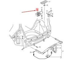 VAG Originalus adapteris VW Golf R32 Gti Rabbit Variant 4Motion 5G0803874A