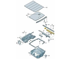 VAG Originalus AUDI A4 Avant S4 quattro RS4 8W2 8W5 Dangtelio apdaila juoda 8W9861827FGW8