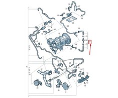 VAG Originalus "Audi" išmetamųjų teršalų kontrolės vožtuvas 06M133240AN