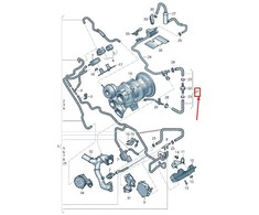 VAG Originalus "Audi" išmetamųjų teršalų kontrolės vožtuvas 06M133240AN