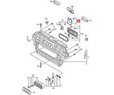 VAG Originalus AUDI remonto rinkinys lizdo sandarikliui 8V4898343C