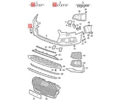VAG Originalus AUDI RS4 Avant quattro 8W5 8WD Krovimo akies dangtelis 8W0807241CGRU