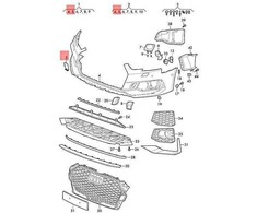 VAG Originalus AUDI RS4 Avant quattro 8W5 8WD Krovimo akies dangtelis 8W0807241CGRU