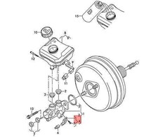 VAG Originalus AUDI VW A4 Avant S4 remonto rinkinys stabdžių šviesos jutikliui 5C6698459